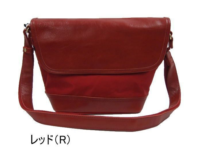 【ポイント10倍】DOUBLESダブルスHARVESTハーヴェストハーベスト本革&ナイロンかぶせ型ショルダーメンズショルダーバッグ斜め掛けショルダークロコンレッド牛革ショルダーMOUSTACHEムスタッシュショルダーバックJOK7075