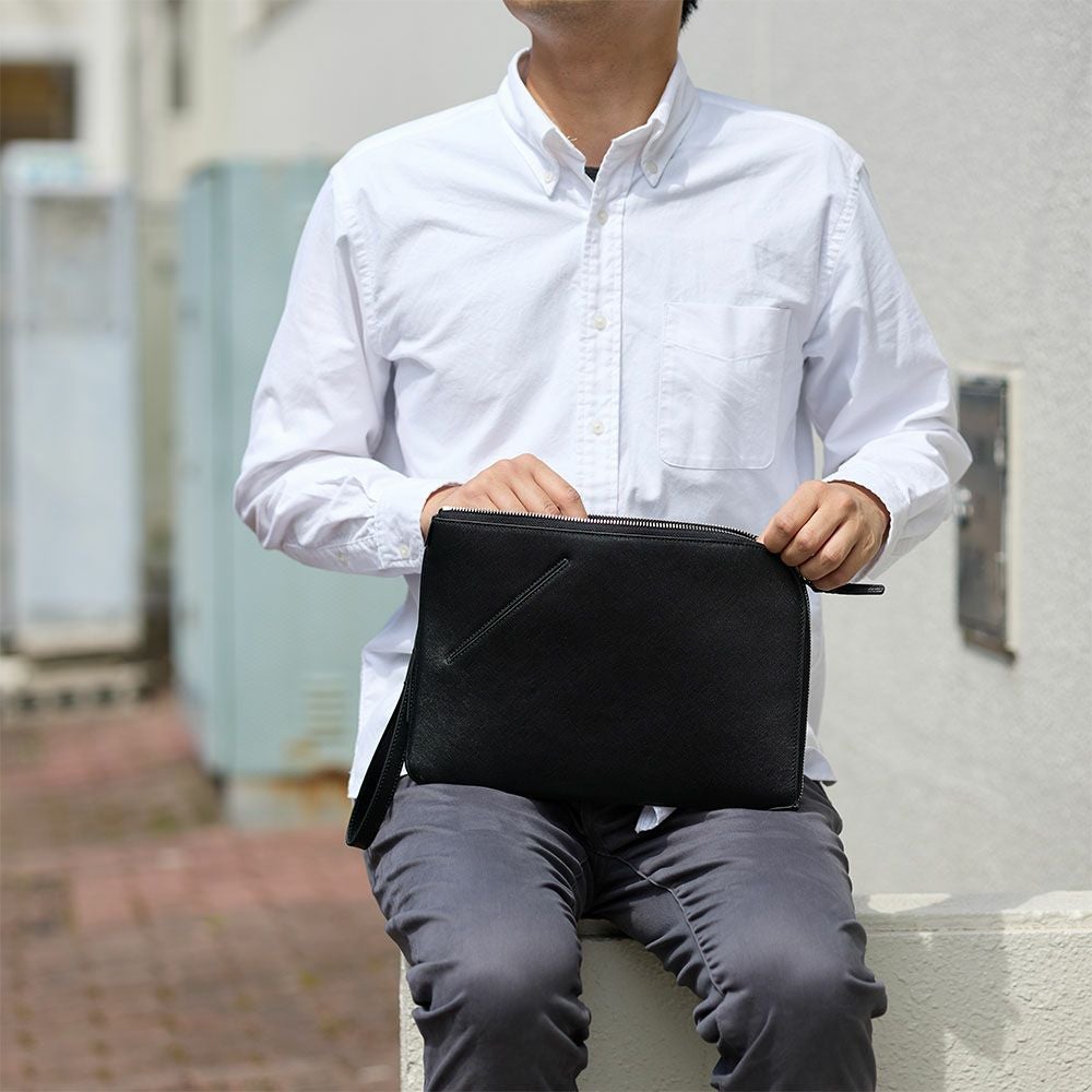 PIDクラッチバッグメンズピーアイディー本革セカンドバッグセカンドバッククラッチバック革レザーバッグバック冠婚葬祭二次会結婚式PAP101