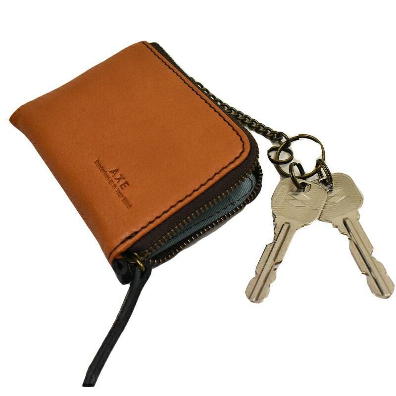 【最大500円OFFクーポン&P10倍!】AXEアックスキー＆カードケースキーケースカードケースマルチケースメンズ本革牛革革レザー鍵ケースファスナーおしゃれ小物クリスマスクリスマスプレゼントギフトプレゼント彼氏キーホルダー