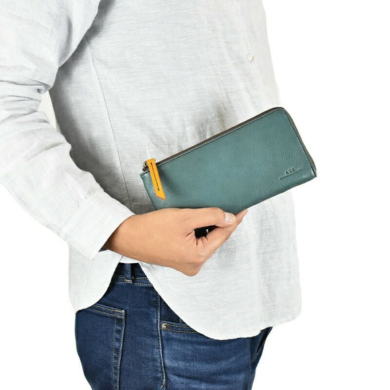 【最大500円OFFクーポン&P10倍!】AXEアックスL字ファスナー長財布|メンズ本革革レザー財布長財布札入れサイフ薄いウォレットロングウォレットメンズ財布クリスマスクリスマスプレゼントギフトプレゼント彼氏薄型おしゃれ