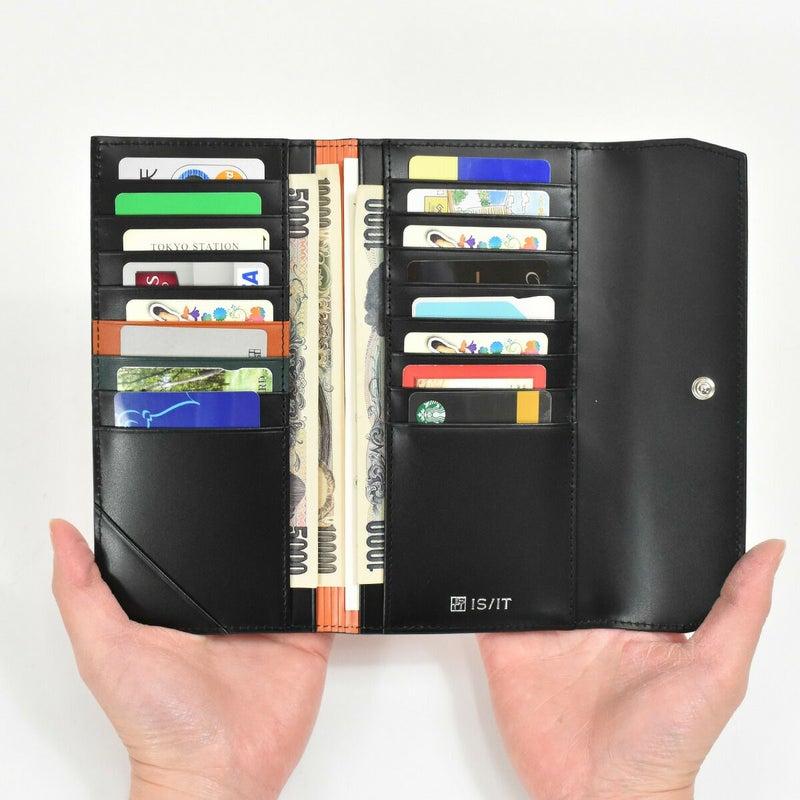 【500円OFFクーポン＆最大41倍】IS/ITイズイットISITRFID長財布スキミング防止933603|財布ウォレットロングウォレットメンズレディース本革レザーギフト薄いホック式コンパクトプレゼントおしゃれブランド大容量海外旅行セキュリティ