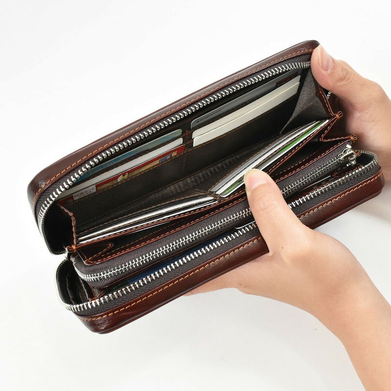 【ポイント最大34倍★6/25限定】ゾナールZONALe長財布財布本革革レザーメンズレディースレンジナRENZINAL字ファスナーラウンドファスナーファスナー付きスマホケース小銭入れ付きブランド蛇腹じゃばら人気大容量大きめギフトプレゼント31087