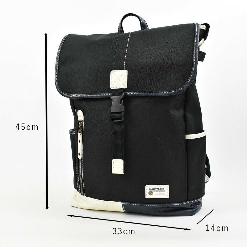 【ポイント最大27倍★7/1限定】MOUSTACHEムスタッシュリュックメンズレディースB418Lリュックサックリックサックバックパックかぶせ式通勤通学スクエアスクールリュックスポーツリュック高校生大学生人気おしゃれバッグバックYUQ5766