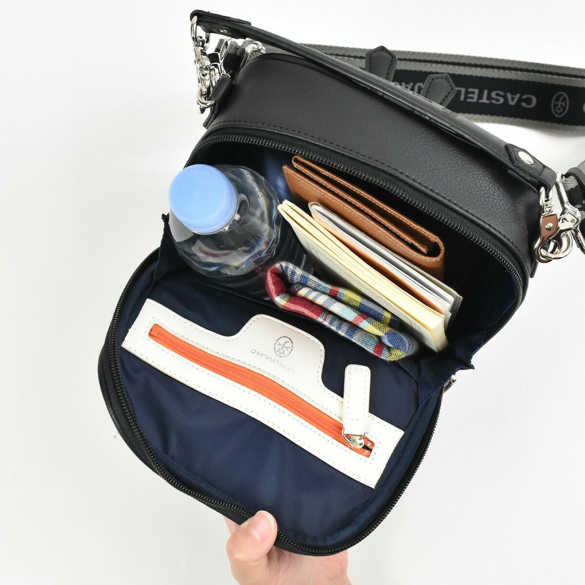 【ポイント最大25倍】カステルバジャックショルダーバッグバッグCASTELBAJACソルベメンズレディースミニショルダーショルダーバックショルダー合皮斜めがけバック斜め掛け肩掛けカバンボディバッグブランド軽量小さめ小さい52103