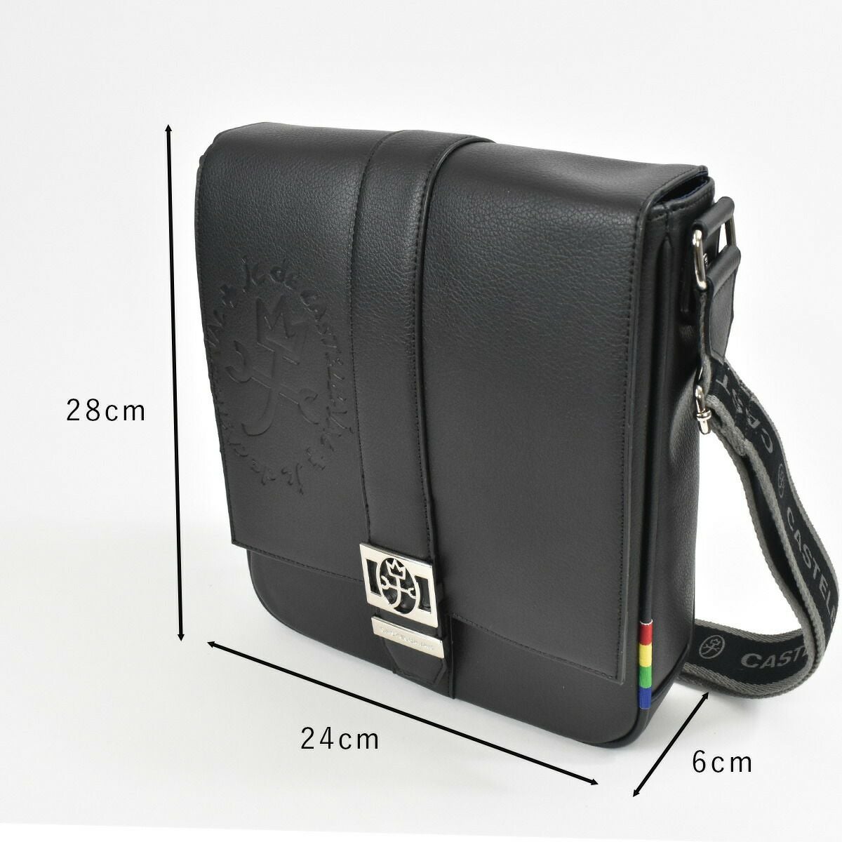 【ポイント最大25倍】カステルバジャックショルダーバッグバッグCASTELBAJACB5ソルベメンズレディースショルダーバックショルダー合皮斜めがけバック斜め掛けバッグ肩掛けカバンボディバッグブランド軽量大きめ大人おしゃれ52101
