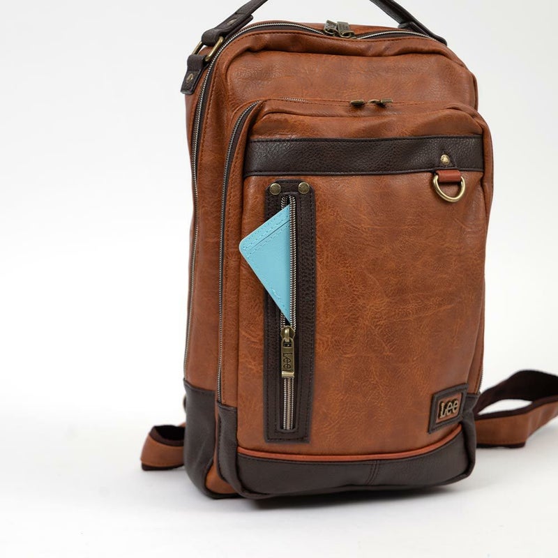 【ポイント最大38倍|10/5限定】Leeリーボディバッグリュックバッグメンズレディースブランドワンショルダーショルダーバッグリュックサックボディバック斜め掛けバッグ斜めがけバッグ男女兼用人気かっこいいシンプル合皮2WAY320-3101