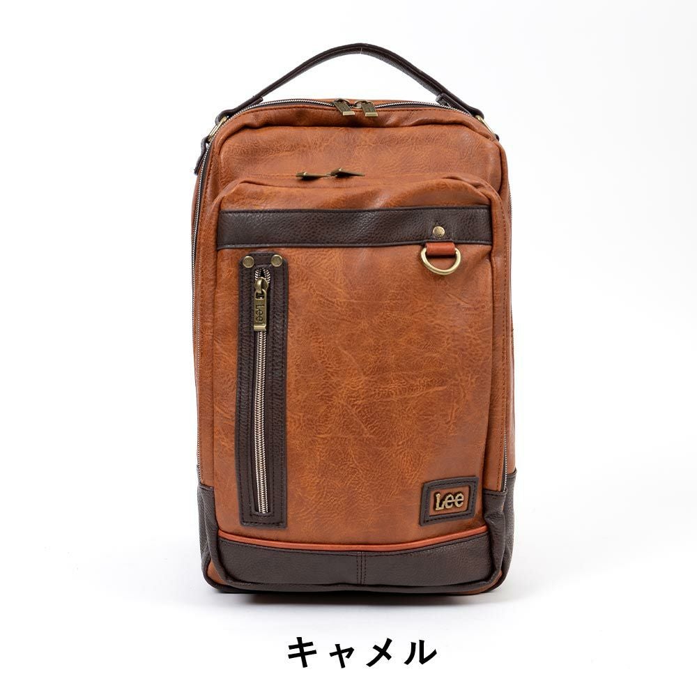 【ポイント最大38倍|10/5限定】Leeリーボディバッグリュックバッグメンズレディースブランドワンショルダーショルダーバッグリュックサックボディバック斜め掛けバッグ斜めがけバッグ男女兼用人気かっこいいシンプル合皮2WAY320-3101