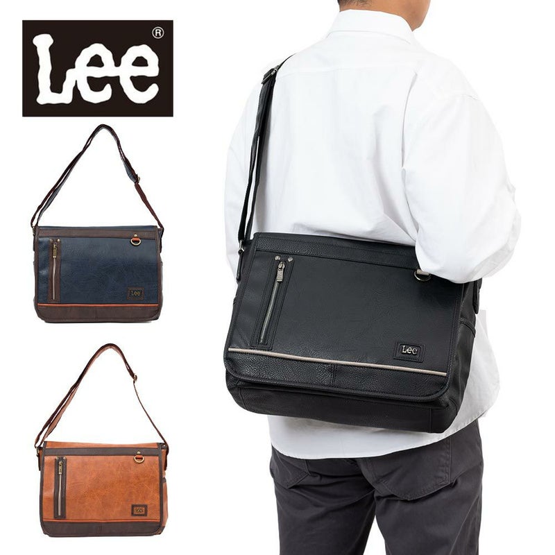 【ポイント最大38倍|10/5限定】LeeリーショルダーバッグバッグA4メンズレディースブランドショルダーバッグボディバッグ斜め掛けバッグ斜めがけバッグ肩掛けカバン斜めがけ斜め掛け人気かっこいいシンプル大人おしゃれ合皮320-3104