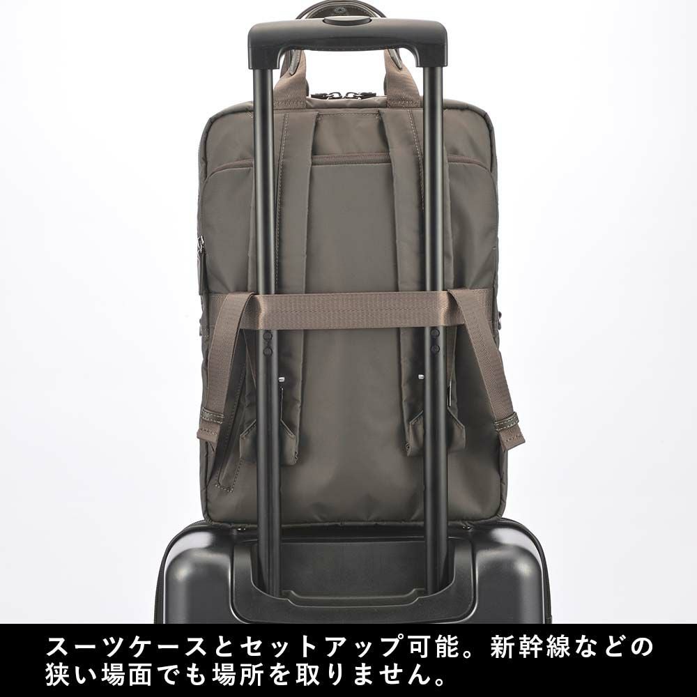 【店内全品ポイント10倍】エースビジネスリュックレディースA413インチPC収納エースジーンace.GENEビジネスビジネスバッグリュックブランドおしゃれきれいめ通勤パソコンPC大人自転車軽量軽いacegene黒ブラックネイビーベージュ10581