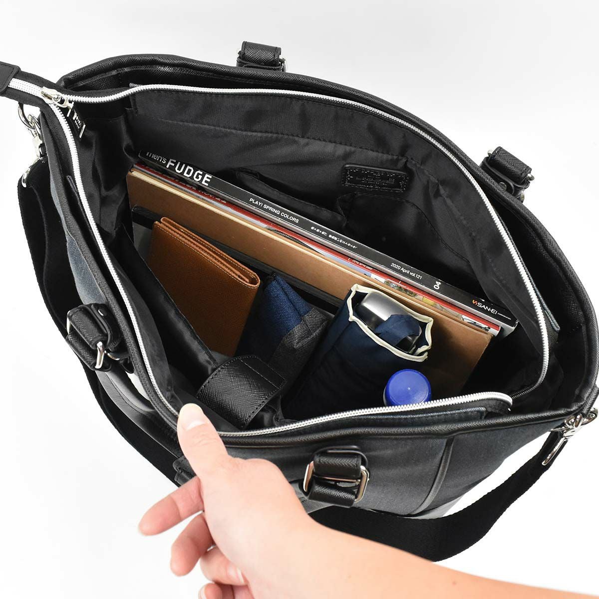 【エントリーで全員19倍★11/4～】ニコルNICOLEトートバッグメンズレディーストートトートバックビジネストートバッグカジュアルトートバッグメンズトートバック肩掛けカバンブランドおしゃれかっこいい大人ファスナー付き大きめ大容量NIL230