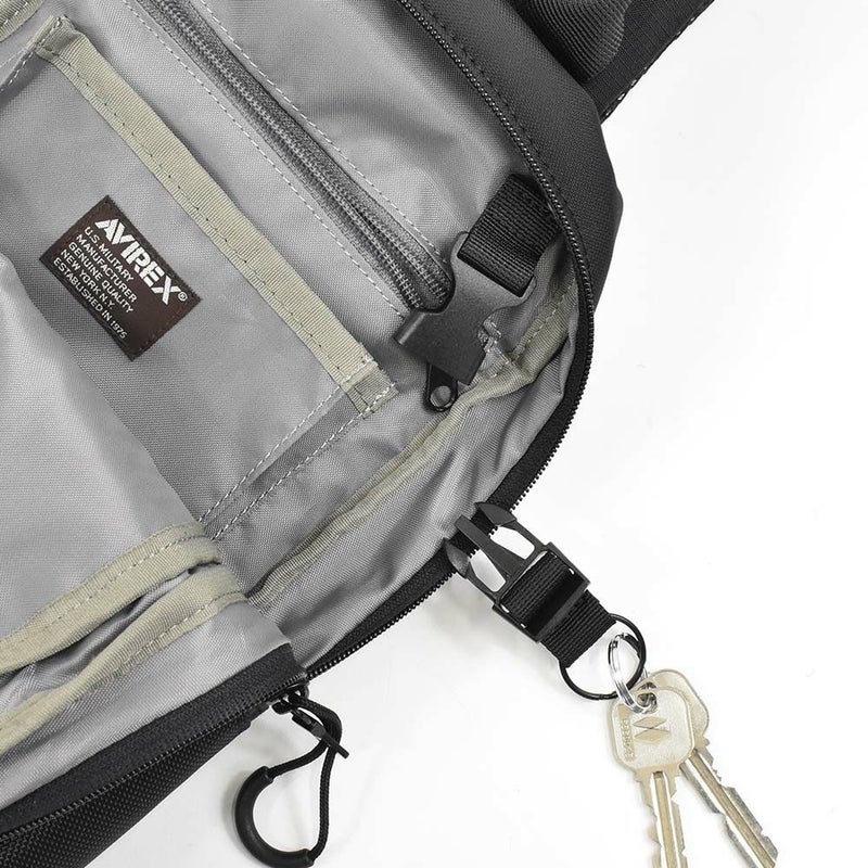 【エントリーで全員20倍|特典付】アビレックスボディバッグAVIREXバッグウエストポーチショルダーバッグアヴィレックスメンズレディースショルダーバックボディバックブランド人気軽量かっこいいソリッドミリタリーブラック迷彩AX2051