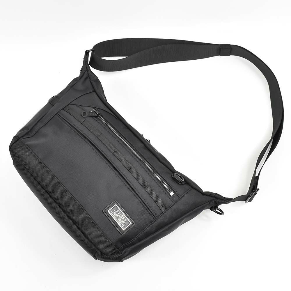 【エントリーで全員20倍|特典付】アビレックスショルダーバッグAVIREXバッグアヴィレックスメンズレディースショルダーバックショルダー斜めがけバッグ斜め掛けバッグブランド人気軽量男性かっこいいソリッドミリタリーブラック迷彩AX2052