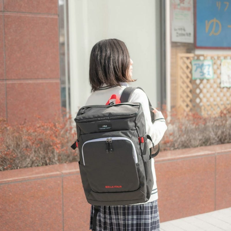 【P最大35倍|お買い物マラソン】【2021新作】フィラリュックボックス型33LB4FILAライトリュックサックバックパックメンズレディース中学生高校生大学生女子高生男子女子通学リュックスポーツリュック通学大容量抗菌撥水軽量7464