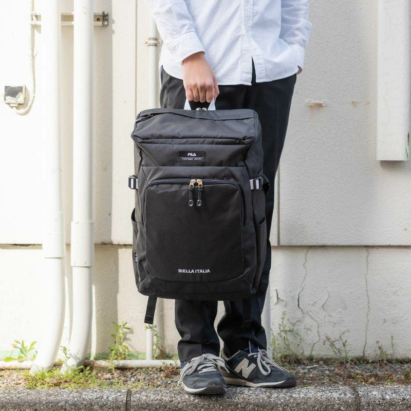 【P最大35倍|お買い物マラソン】【2021新作】フィラリュックボックス型33LB4FILAライトリュックサックバックパックメンズレディース中学生高校生大学生女子高生男子女子通学リュックスポーツリュック通学大容量抗菌撥水軽量7464