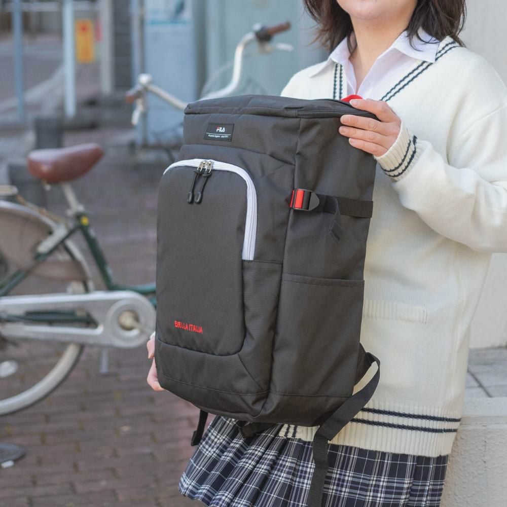 【P最大35倍|お買い物マラソン】【2021新作】フィラリュックボックス型33LB4FILAライトリュックサックバックパックメンズレディース中学生高校生大学生女子高生男子女子通学リュックスポーツリュック通学大容量抗菌撥水軽量7464