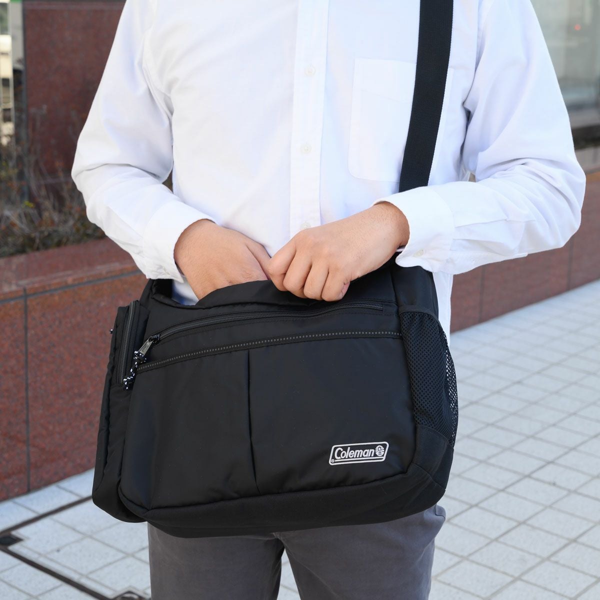 ショルダーバッグメンズコールマンColemanA4COOLSHOULDERMDショルダーバックレディースショルダー斜めがけ斜め掛け肩掛けカバンおしゃれ人気通学通勤ブランド大きめ大人クールショルダーMD