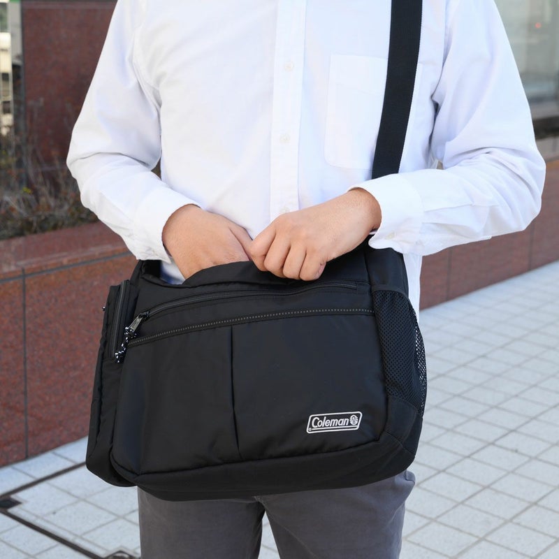 ショルダーバッグメンズコールマンColemanA4COOLSHOULDERMDショルダーバックレディースショルダー斜めがけ斜め掛け肩掛けカバンおしゃれ人気通学通勤ブランド大きめ大人クールショルダーMD