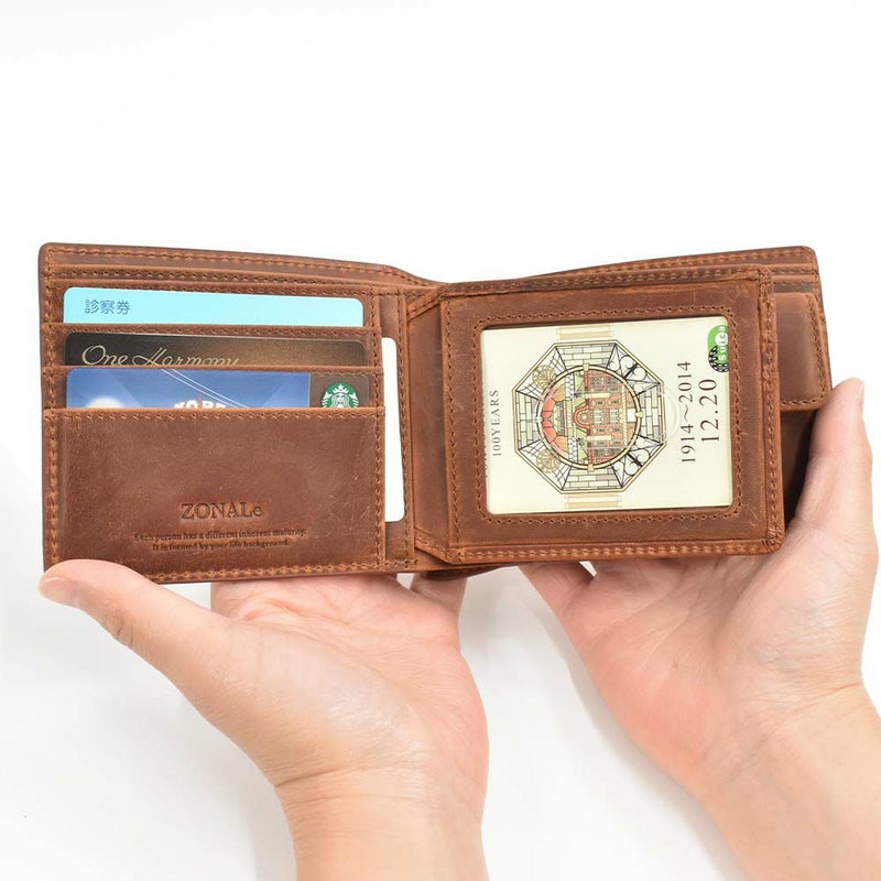 ゾナールZONALe二つ折り財布二つ折り財布2つ折り本革革レザーメンズレディース折りたたみミドルウォレット小銭入れ付きメンズ財布VINTAGEビンテージブランドおしゃれ人気大容量ギフトプレゼント31141父の日