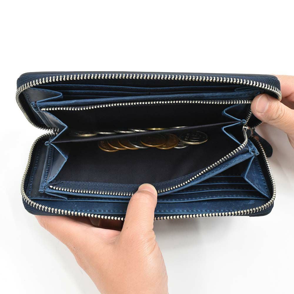 ゾナールZONALe長財布財布本革革レザーメンズレディースラウンドファスナーファスナー付きVINTAGEヴィンテージ大容量彼氏男性ロングウォレットブランド人気おしゃれギフトプレゼント人気31142父の日