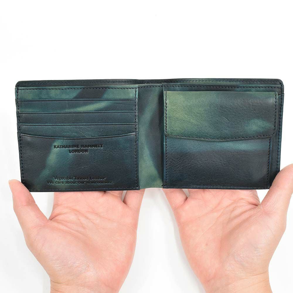 キャサリンハムネットKATHARINEHAMNETTLONDON財布二つ折り本革メンズレディースFLUIDフルイド革レザー2つ折り2つ折り財布二つ折り財布ギフトプレゼント彼氏折りたたみ男性人気ブランド490-59200父の日