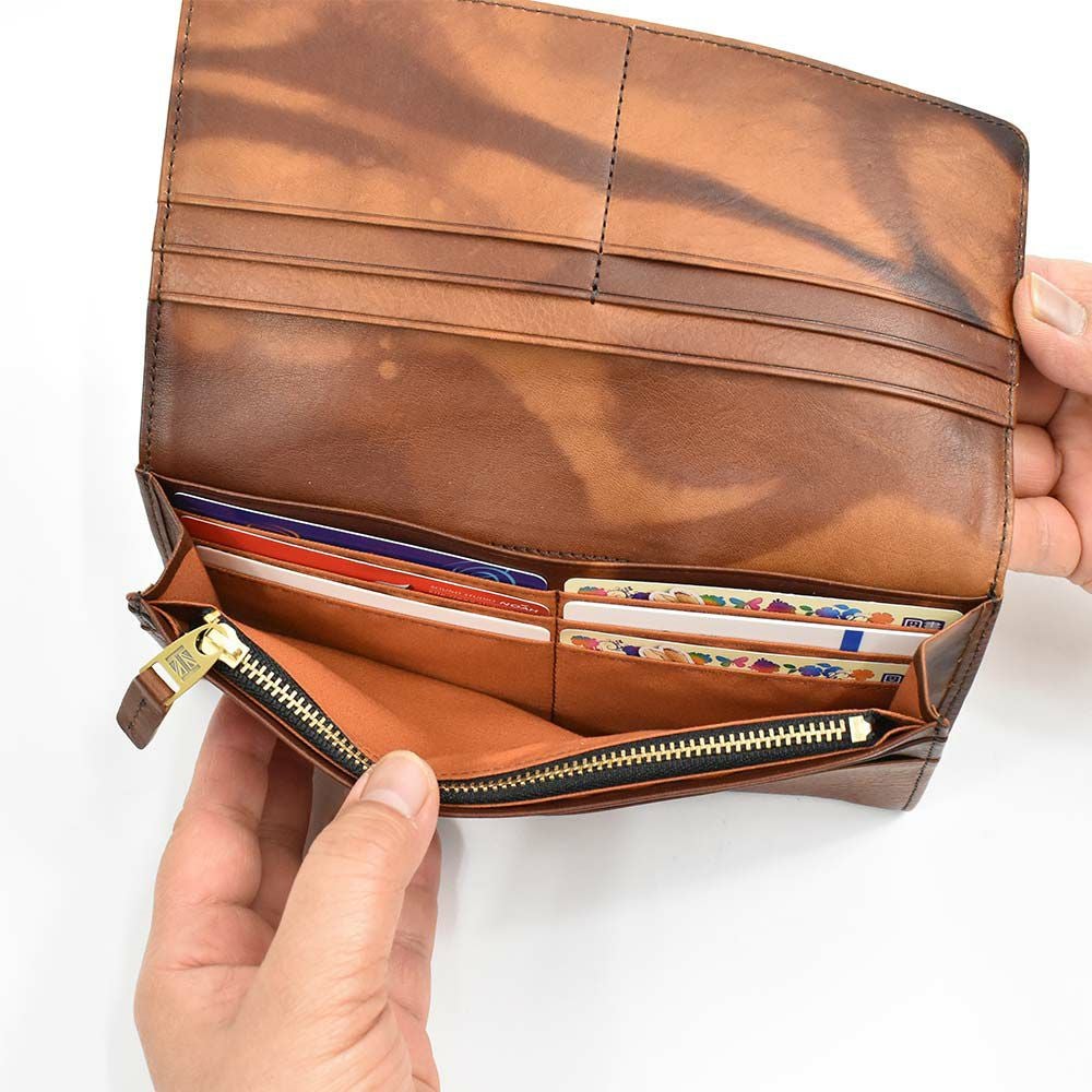 キャサリンハムネットKATHARINEHAMNETTLONDON長財布かぶせ財布本革メンズレディースFLUIDフルイド革レザープレゼント男性人気ブランド大容量薄いかぶせ型おしゃれかっこいい490-59203父の日