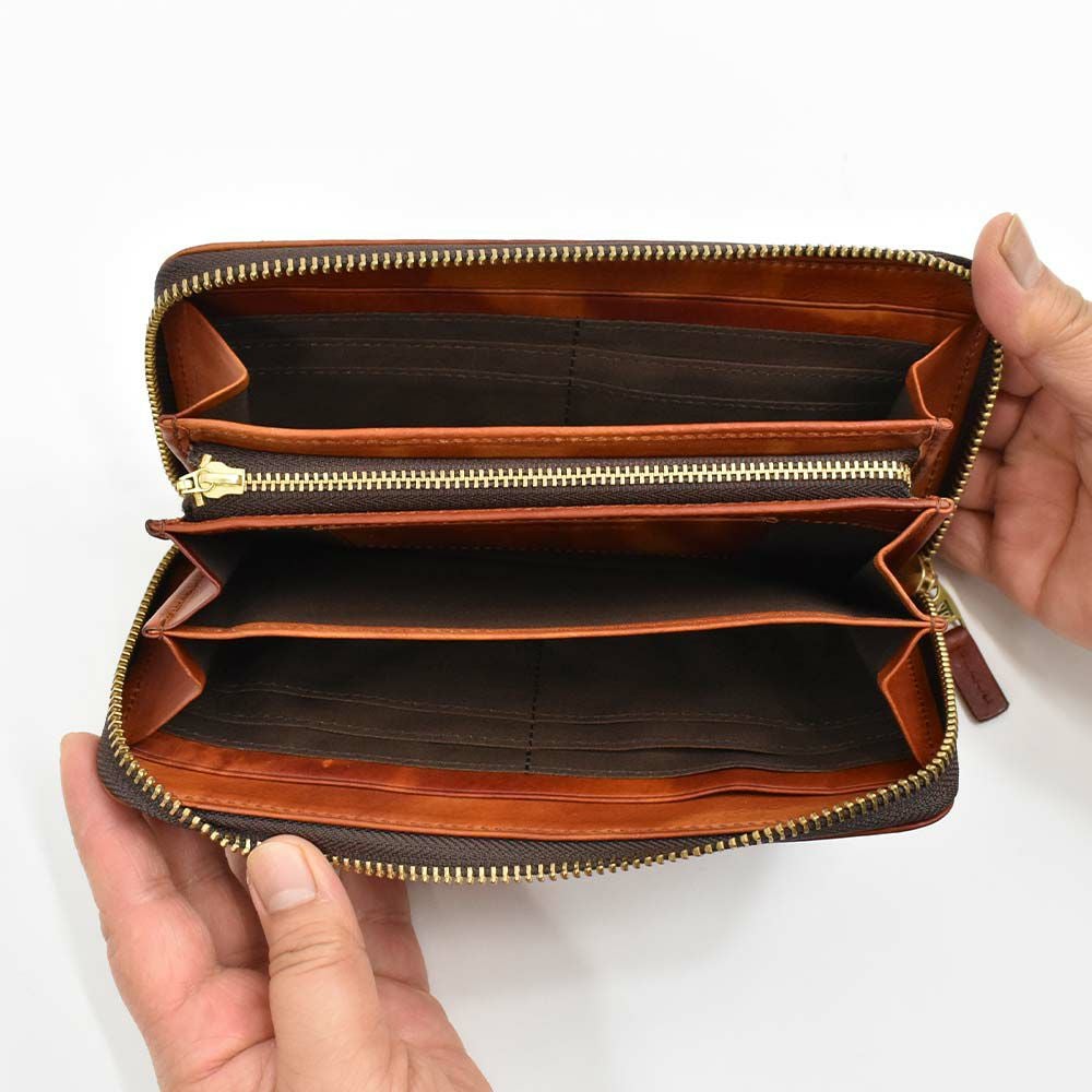 【6/1限定★エントリーで全員12倍】キャサリンハムネットKATHARINEHAMNETTLONDON長財布ラウンドファスナー財布本革メンズレディースFLUIDフルイド革レザープレゼント男性人気ブランド大容量薄いおしゃれファスナー付き490-59203父の日