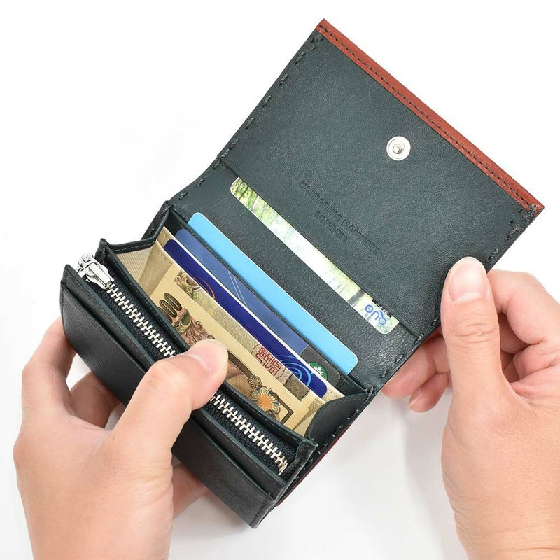 【6/1限定★エントリーで全員12倍】キャサリンハムネットKATHARINEHAMNETTLONDON財布ミニ財布小銭入れ二つ折り財布本革メンズレディースカラーテーラード2革レザーミニウォレットコインケースキーケース男性人気ブランド490-58700父の日