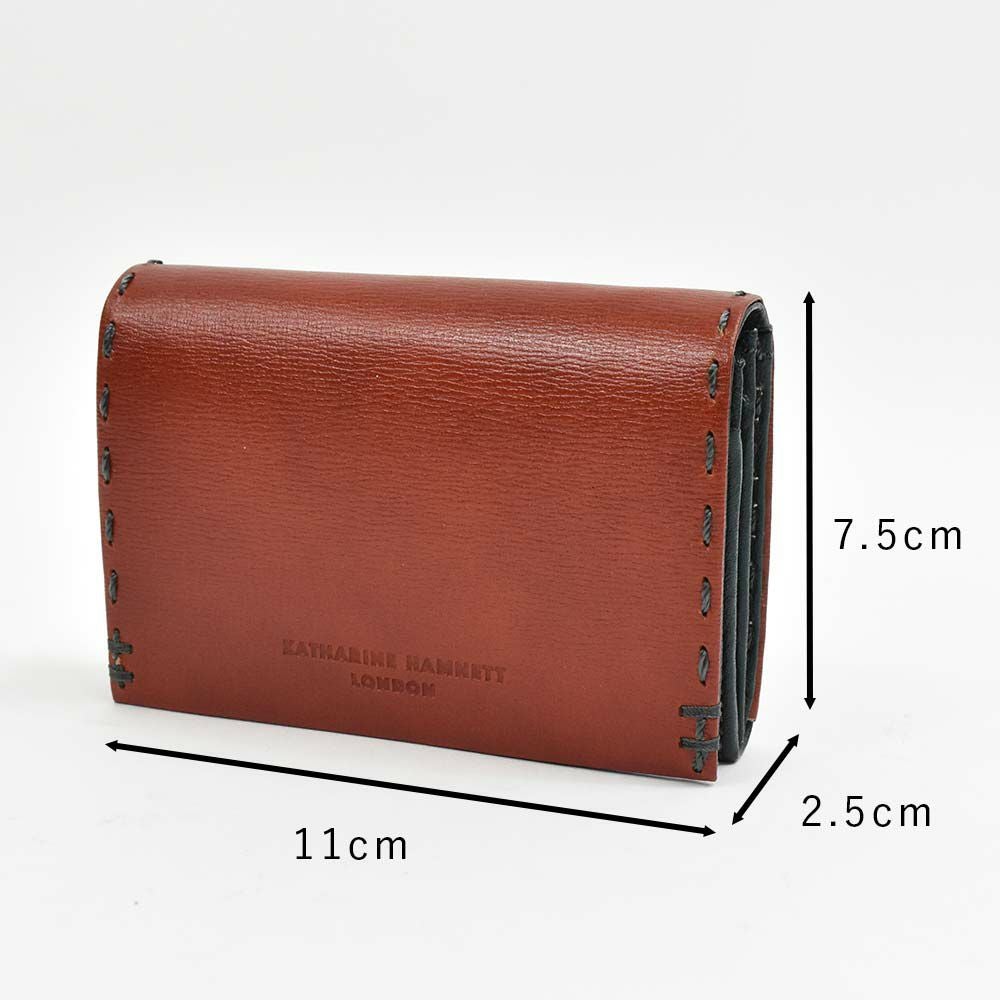 【6/1限定★エントリーで全員12倍】キャサリンハムネットKATHARINEHAMNETTLONDON財布ミニ財布小銭入れ二つ折り財布本革メンズレディースカラーテーラード2革レザーミニウォレットコインケースキーケース男性人気ブランド490-58700父の日