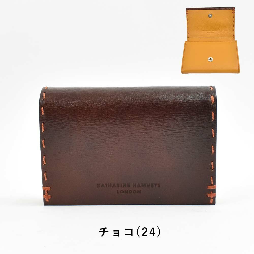 【6/1限定★エントリーで全員12倍】キャサリンハムネットKATHARINEHAMNETTLONDON財布ミニ財布小銭入れ二つ折り財布本革メンズレディースカラーテーラード2革レザーミニウォレットコインケースキーケース男性人気ブランド490-58700父の日