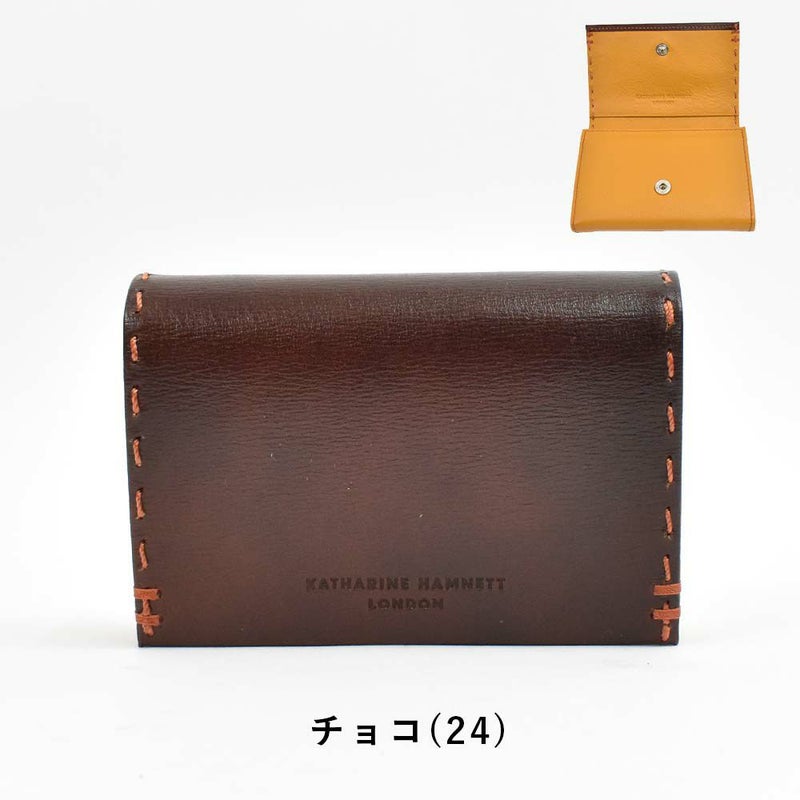 【6/1限定★エントリーで全員12倍】キャサリンハムネットKATHARINEHAMNETTLONDON財布ミニ財布小銭入れ二つ折り財布本革メンズレディースカラーテーラード2革レザーミニウォレットコインケースキーケース男性人気ブランド490-58700父の日