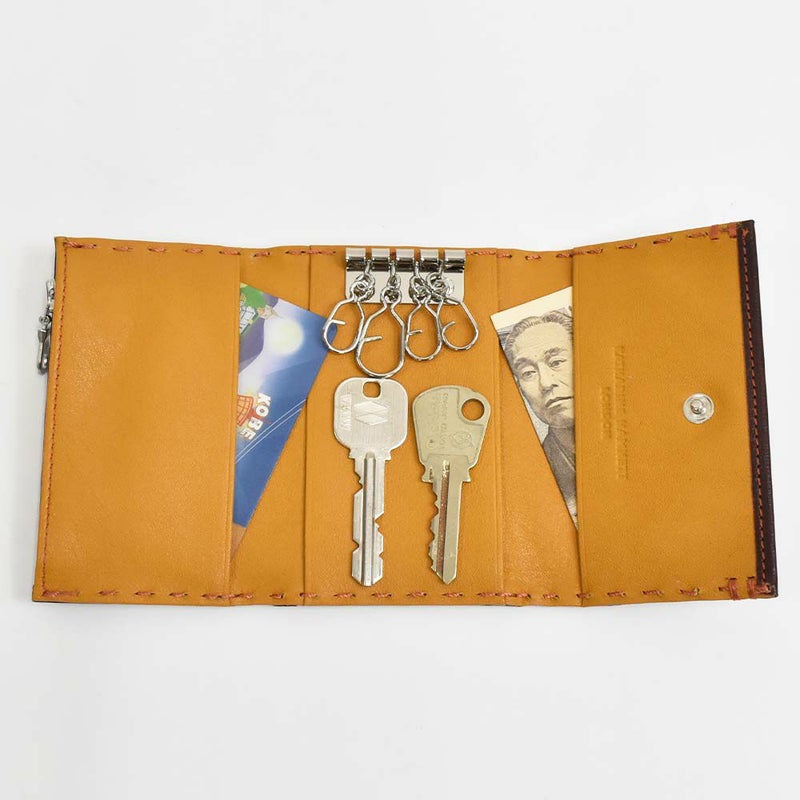 【6/1限定★エントリーで全員12倍】キャサリンハムネットKATHARINEHAMNETTLONDONキーケース小銭入れメンズレディーステーラード2小銭入れ付き本革革レザー鍵ケースキーホルダー4連ブランドおしゃれかっこいいおすすめギフト490-58701父の日