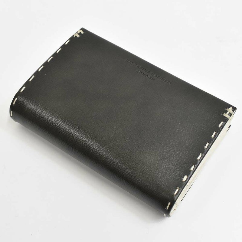 キャサリンハムネットKATHARINEHAMNETTLONDONミドルウォレット財布二つ折り縦長メンズレディーステーラード2二つ折り財布ファスナー本革革レザーブランド2つ折り財布おしゃれかっこいいギフト490-58705父の日