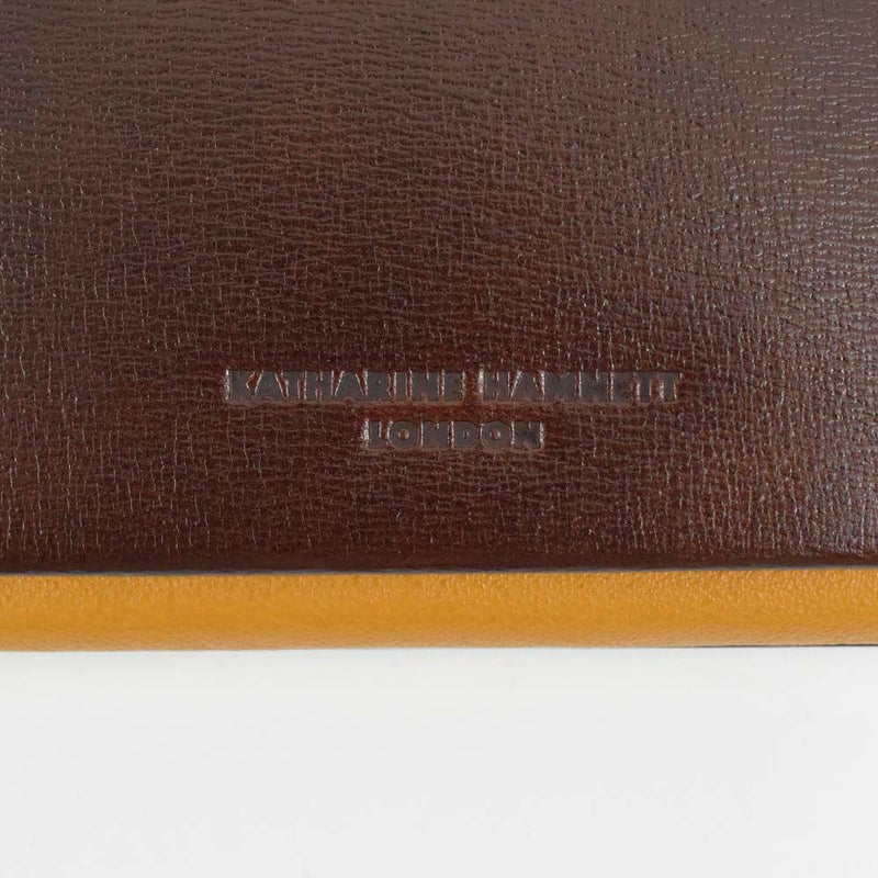 キャサリンハムネットKATHARINEHAMNETTLONDON長財布かぶせ財布本革メンズレディーステーラード2革レザープレゼント男性人気ブランド大容量薄いかぶせ型おしゃれかっこいい490-58706父の日