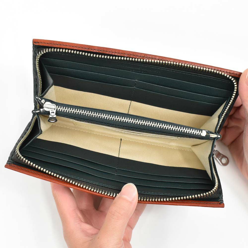 キャサリンハムネットKATHARINEHAMNETTLONDON長財布ラウンドファスナー財布本革メンズレディースカラーテーラード2革レザープレゼント男性人気ブランド大容量薄いおしゃれファスナー付き490-58707父の日