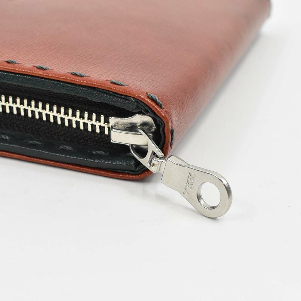 キャサリンハムネットKATHARINEHAMNETTLONDON長財布ラウンドファスナー財布本革メンズレディースカラーテーラード2革レザープレゼント男性人気ブランド大容量薄いおしゃれファスナー付き490-58707父の日