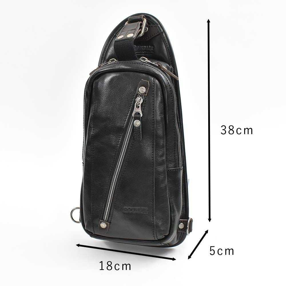 【ポイント最大36倍|6/25限定】DOUBLESダブルスボディバッグメンズレディース本革牛革革レザーブランドワンショルダーバッグワンショルダーショルダーバッグボディーバッグボディバック斜め掛けバッグ斜めがけバッグVIF-7200