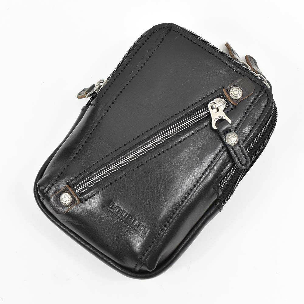 【ポイント最大36倍|6/25限定】DOUBLESダブルスベルトポーチチョークバッグメンズレディース小さいミニ本革牛革革レザーブランドウエストバッグポーチショルダーバッグ小物入れ小物ポーチカラビナおしゃれ2WAYVIF-7200
