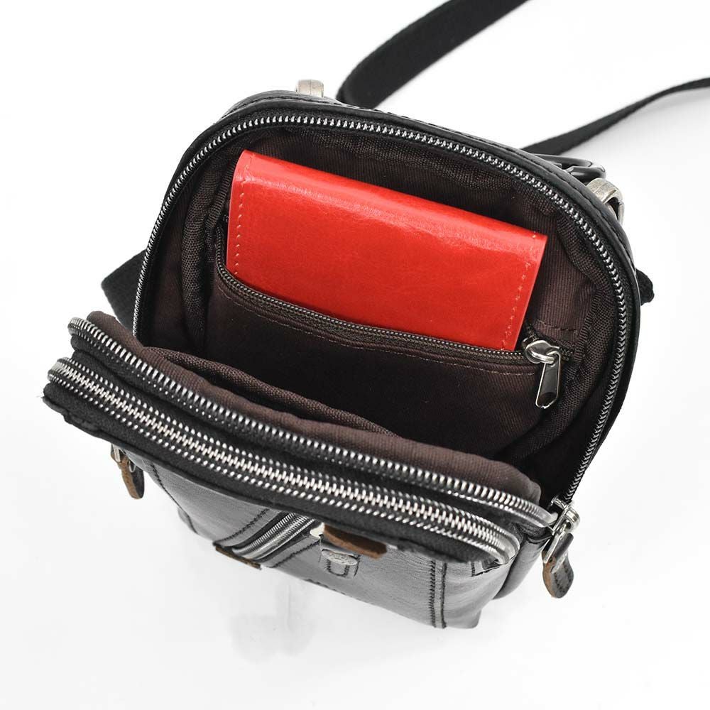 【ポイント最大36倍|6/25限定】DOUBLESダブルスベルトポーチチョークバッグメンズレディース小さいミニ本革牛革革レザーブランドウエストバッグポーチショルダーバッグ小物入れ小物ポーチカラビナおしゃれ2WAYVIF-7200