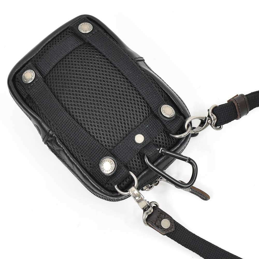 【ポイント最大36倍|6/25限定】DOUBLESダブルスベルトポーチチョークバッグメンズレディース小さいミニ本革牛革革レザーブランドウエストバッグポーチショルダーバッグ小物入れ小物ポーチカラビナおしゃれ2WAYVIF-7200