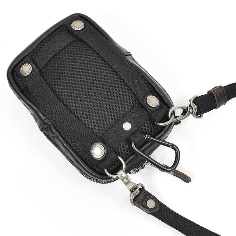 【ポイント最大36倍|6/25限定】DOUBLESダブルスベルトポーチチョークバッグメンズレディース小さいミニ本革牛革革レザーブランドウエストバッグポーチショルダーバッグ小物入れ小物ポーチカラビナおしゃれ2WAYVIF-7200