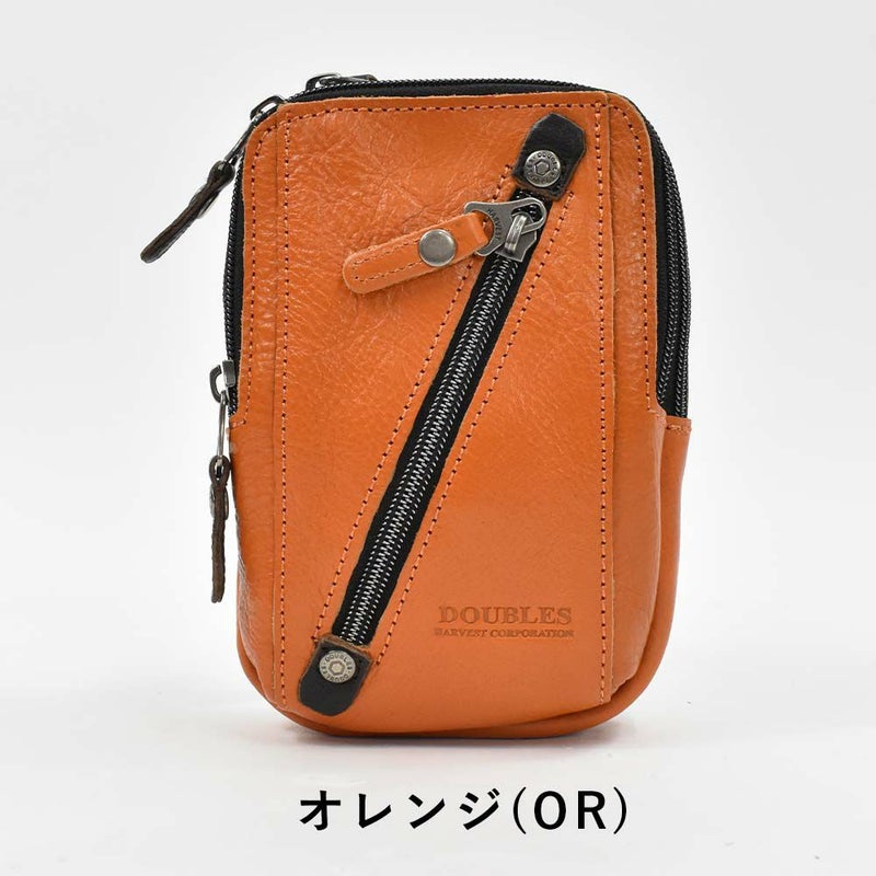 【ポイント最大36倍|6/25限定】DOUBLESダブルスベルトポーチチョークバッグメンズレディース小さいミニ本革牛革革レザーブランドウエストバッグポーチショルダーバッグ小物入れ小物ポーチカラビナおしゃれ2WAYVIF-7200