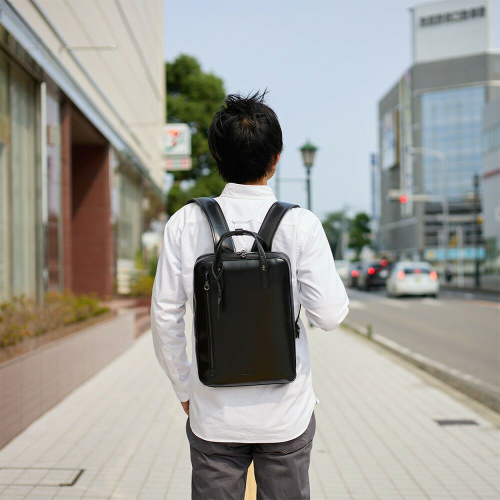 JOYAジョヤリュック薄型スリムA4本革ビジネスリュックメンズレディースレザー革牛革リュックサックバックパックビジネスバッグ本革バックレザーバック通勤大人薄い薄マチ軽い軽量コンパクトJ4224