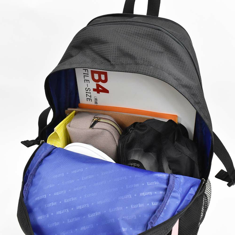イーストボーイリュック通学女子EASTBOY28L40L容量拡張通学リュック女子高生レディース中学生高校生リュックサックスクールリュックブランド大容量レインカバー付きEASTBOYEBA51