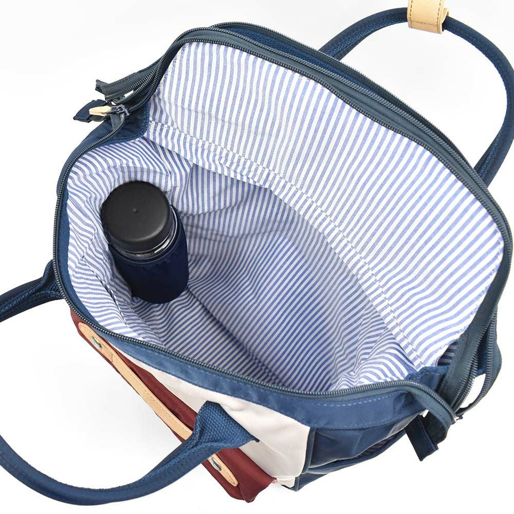 【P最大34倍|お買い物マラソン】mozリュックモズバッグレディースリュック口金A4小さめマザーズリュックマザーズバッグママバッグママリュックナイロン大人ブランド軽量軽い背面ファスナー大容量おしゃれがま口人気ZZCI-07L