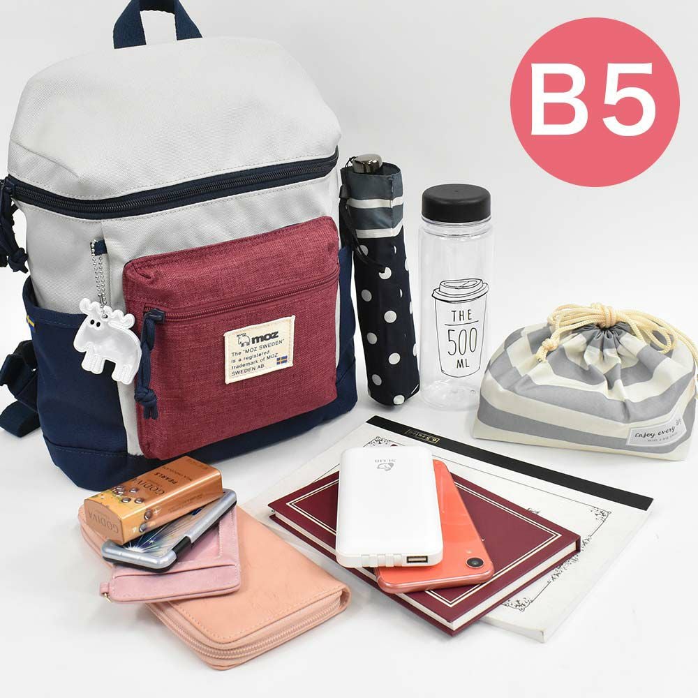 【P最大34倍|お買い物マラソン】mozリュックモズバッグレディーススクエアB5小さめマザーズリュックマザーズバッグママバッグママリュックナイロン大人ブランド軽量軽い背面ファスナー大容量おしゃれかわいい人気女性ZZEI-04