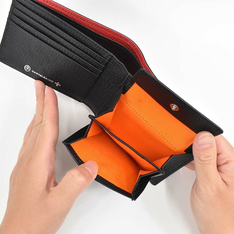 カステルバジャック財布二つ折りメンズレディースピッコロCASTELBAJAC二つ折り財布バジャック本革革レザー2つ折り2つ折り財布折りたたみミドルウォレット人気ブランドコンパクト薄いシンプルおしゃれ人気022614