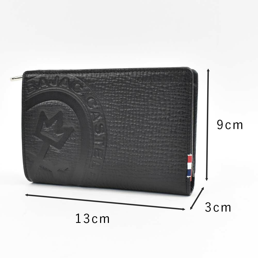 カステルバジャック財布ミドルウォレットラウンドファスナー縦型二つ折りメンズレディースピッコロCASTELBAJAC二つ折り財布本革革レザー2つ折り2つ折り財布折りたたみ人気ブランドコンパクトシンプル022615