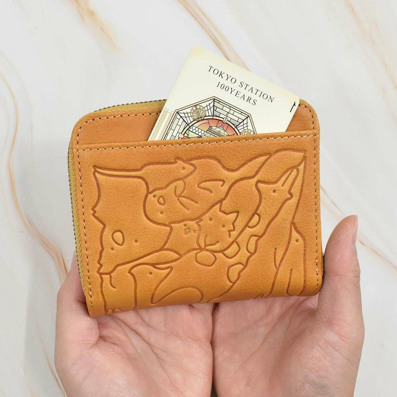 【2021新作】ダコタDakota財布二つ折りレディースアニマーレ二つ折り財布サイフ本革革レザー2つ折り2つ折り財布折りたたみブランドファスナー人気コンパクト小銭入れアニマル動物30代40代50代緑グリーン0030190