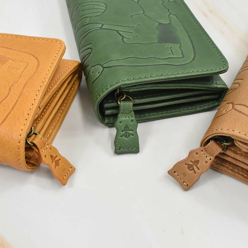 【2021新作】ダコタDakota長財布財布レディースアニマーレかぶせサイフ本革革レザーブランドファスナー人気かわいい大容量小銭入れ薄いアニマル動物30代40代50代大人緑グリーンベージュマスタード0030191