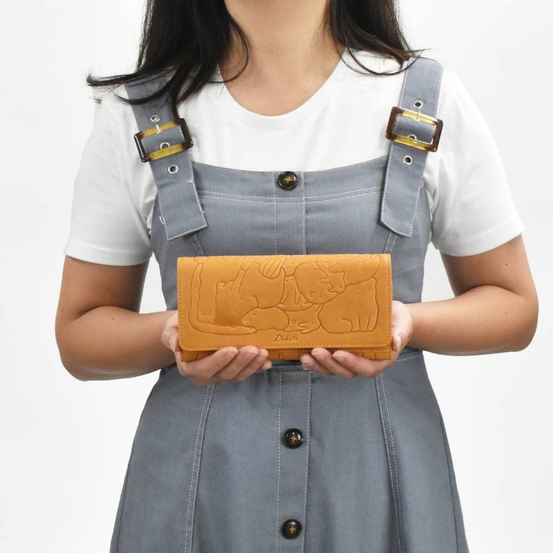 【2021新作】ダコタDakota長財布財布レディースアニマーレかぶせサイフ本革革レザーブランドファスナー人気かわいい大容量小銭入れ薄いアニマル動物30代40代50代大人緑グリーンベージュマスタード0030191
